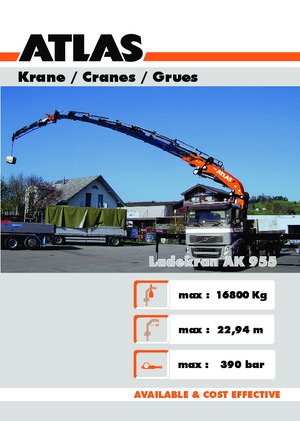 Macarale hidraulice de încărcare Atlas AK 955 A4
