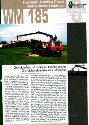 Macarale hidraulice de încărcare Ostroj WM 185 NT