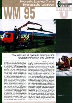 Macarale hidraulice de încărcare Ostroj WM 95 N