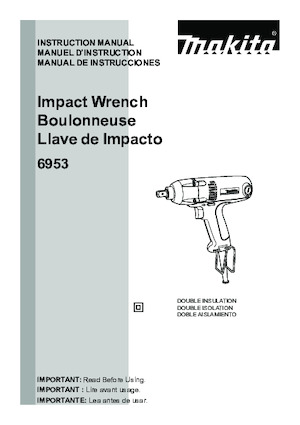 Șurubelniițe cu impact&chei fixe Makita 6953