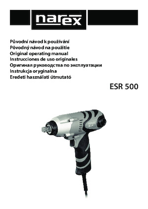 Șurubelniițe cu impact&chei fixe Narex ESR 500