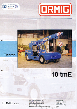 Macarale mobile industriale ORMIG 10 tmE
