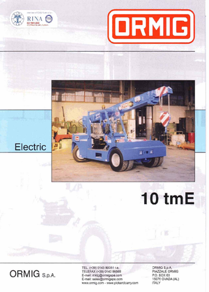 Macarale mobile industriale ORMIG 10 tmE