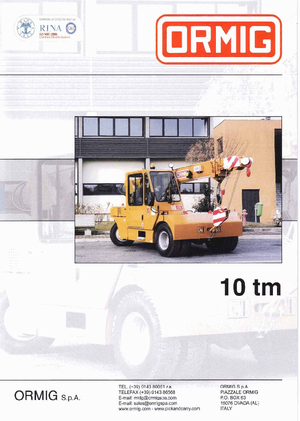 Macarale mobile industriale ORMIG 10 tm