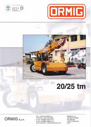 Macarale mobile industriale ORMIG 20 tm