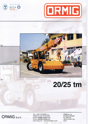 Macarale mobile industriale ORMIG 20 tm