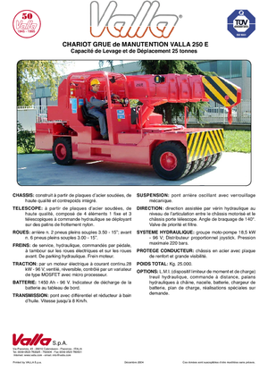 Macarale mobile industriale Valla 250 E 