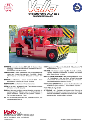 Macarale mobile industriale Valla 250 E 