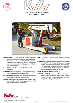Macarale mobile industriale Valla 30 E