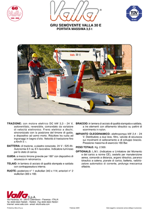 Macarale mobile industriale Valla 30 E