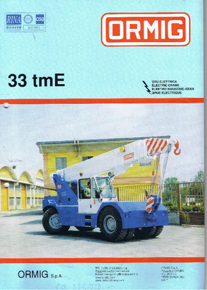 Macarale mobile industriale ORMIG 33 tm E