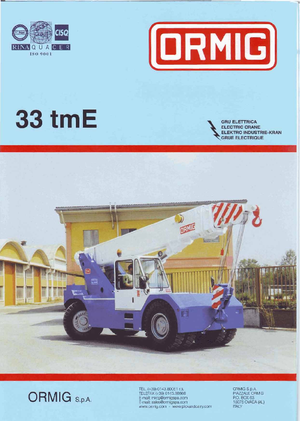 Macarale mobile industriale ORMIG 33 tm E