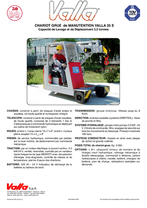 Macarale mobile industriale Valla 35 E