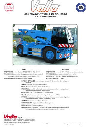 Macarale mobile industriale Valla 400 DE