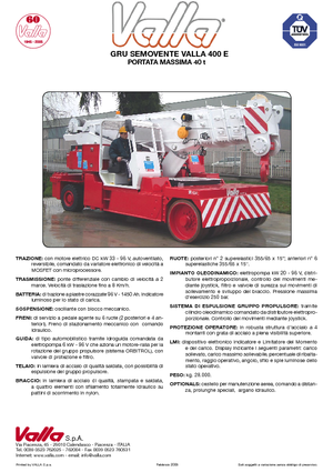 Macarale mobile industriale Valla 400 E 