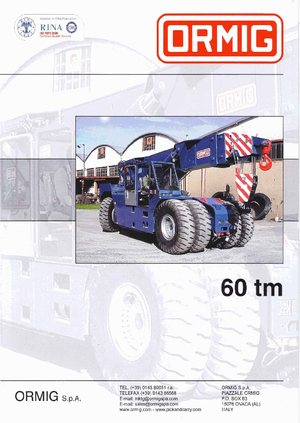 Macarale mobile industriale ORMIG 60 tm