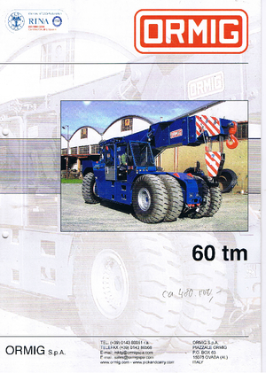 Macarale mobile industriale ORMIG 60 tm