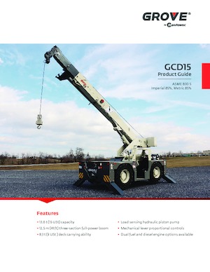 Macarale mobile industriale Grove GCD15