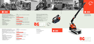 Macarale pe șenile - braț telescopic BG Lift M 060