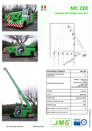Macarale mobile industriale JMG MC 220