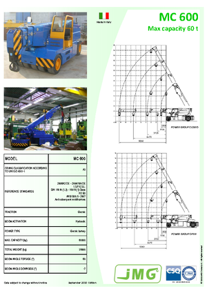 Macarale mobile industriale JMG MC 600