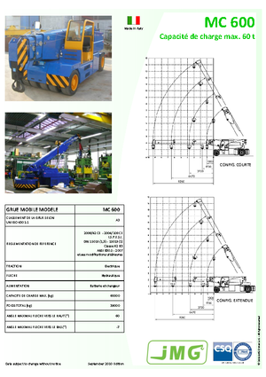 Macarale mobile industriale JMG MC 600
