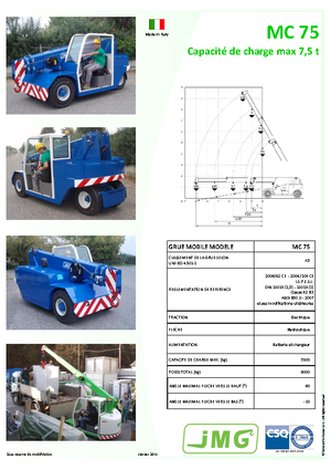 Macarale mobile industriale JMG MC 75