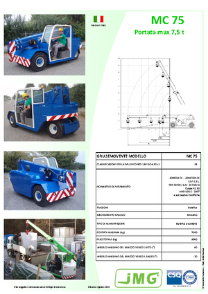 Macarale mobile industriale JMG MC 75