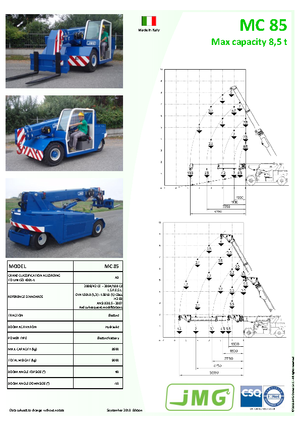Macarale mobile industriale JMG MC 85