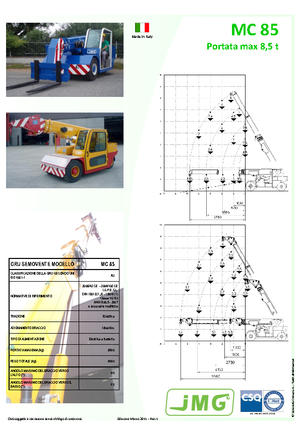 Macarale mobile industriale JMG MC 85