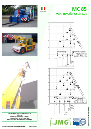 Macarale mobile industriale JMG MC 85