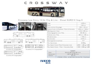 Autobuze interurbane Iveco Crossway LE Line 14,5m 