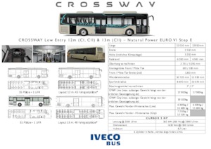 Autobuze interurbane Iveco Crossway LE Natural power 12m 