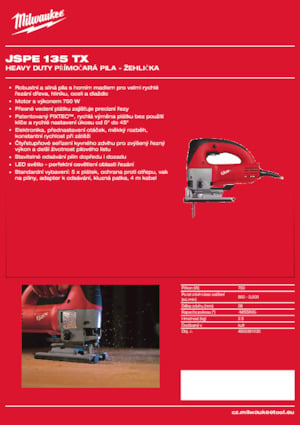 Fierăstraie mecanice (pentru metale) Milwaukee JSPE 135 TX