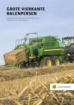 Prese de balotat pătrate + Prese de boltat de densitate mare John Deere 1424 C