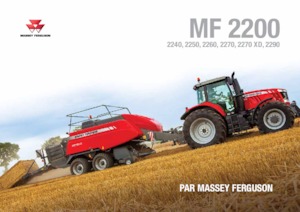 Prese de balotat pătrate + Prese de boltat de densitate mare Massey Ferguson MF 2250SP