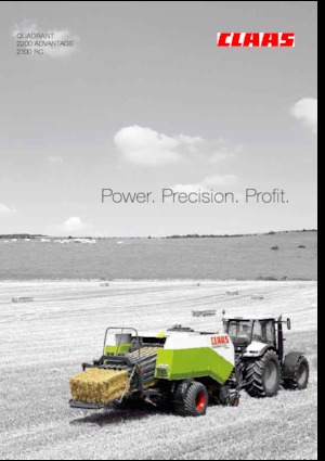 Prese de balotat pătrate + Prese de boltat de densitate mare Claas Quadrant 2200 Advantage