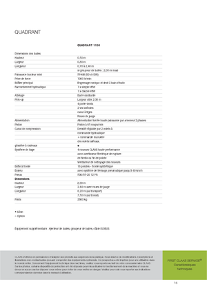 Prese de balotat pătrate + Prese de boltat de densitate mare Claas Quadrant 1150