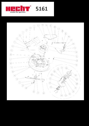 Mașini de tuns iarba Ride on și Tractoare de grădină Hecht 5161