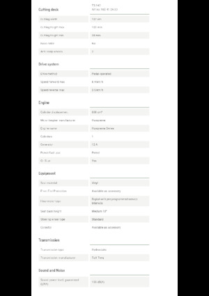 Mașini de tuns iarba Ride on și Tractoare de grădină Husqvarna TS 142