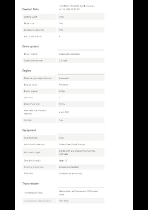 Mașini de tuns iarba Ride on și Tractoare de grădină Husqvarna TS 248XD