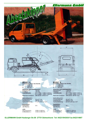 Automacarale cu sisteme de ridicare/încărcare pe platformă Ellermann ASK 3 T