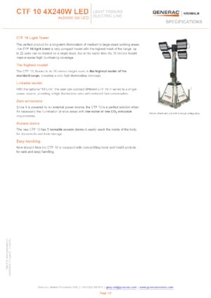 Faruri Generac Mobile CTF-10
