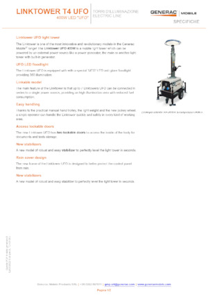 Faruri Generac Mobile Linktower T4 UFO