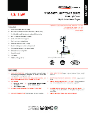 Faruri Generac Mobile MLT4060KV