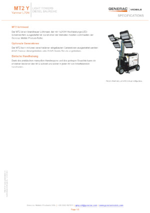 Faruri Generac Mobile MT 2 Y