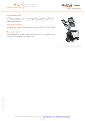 Faruri Generac Mobile MT 2 Y