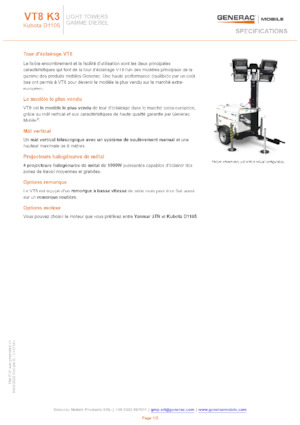 Faruri Generac Mobile VT 8 K3