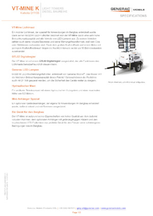 Faruri Generac Mobile VT-MINE K