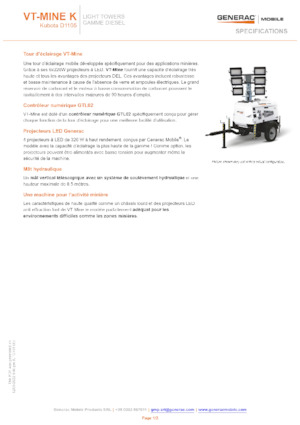 Faruri Generac Mobile VT-MINE K